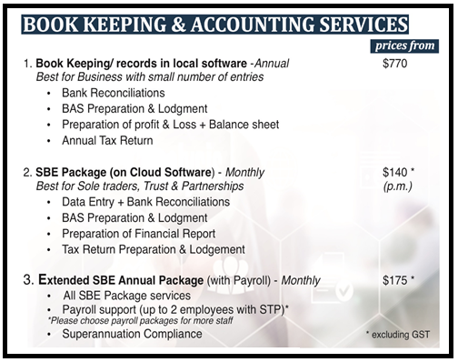 Bookkeeping & Accounting Services